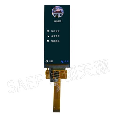 Exposição 3,51" de TFT LCD da relação de MIPI polegada 340x800 IPS ST7701S