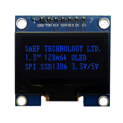A relação OLED de SPI indica 1,3 o motorista IC da polegada OLED I2c 7 Pin With SH1106
