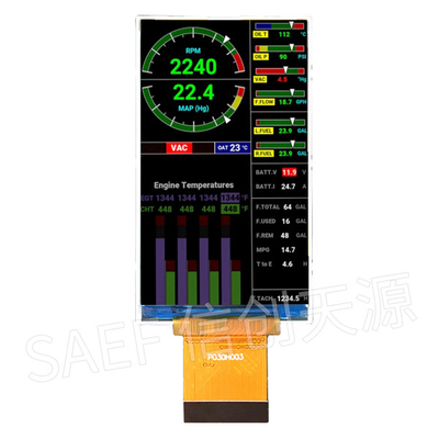360x640 IPS ângulo de visão completo da exposição do módulo de TFT LCD de 3 polegadas com relação do RGB