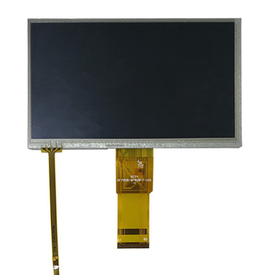 7" tela de exposição de 800x480 TN TFT, painel industrial do tela táctil do RGB de 50 pinos