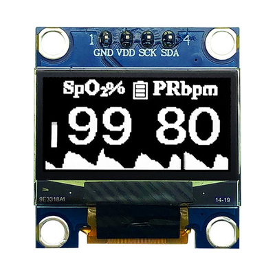 0.96 polegadas OLED Modulo 12864 COG PCB 4 Pins SPI I2C Para Dispositivo Médico
