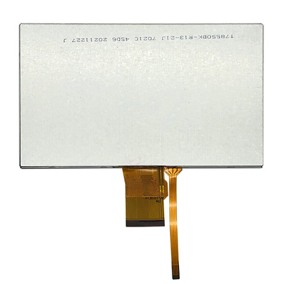 7 relação mordida de TFT LCD 800x480 Dots Display RGB 24 da polegada com o painel de toque Resistive