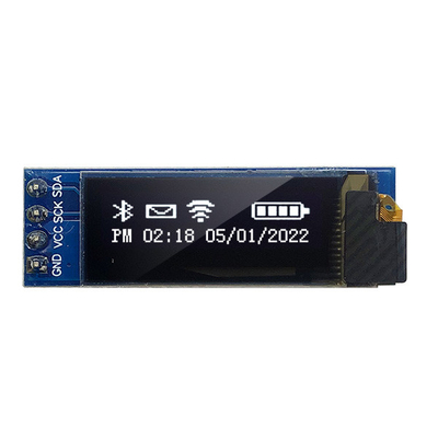 módulo da exposição de 3V 5V 128x32 OLED pinos de 0,91 polegadas 4 com SSD1306 o motorista IC
