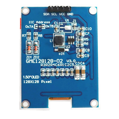 1.5 polegadas OLED Display Panel Module Unit 128x128 Pixels 4 Pins Interface I2C Com Controlador de Display LED