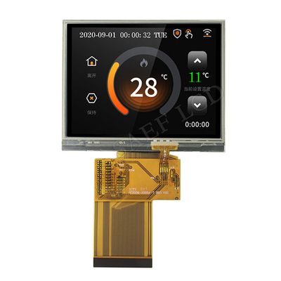 QVGA 320x240 3,5 luminoso do diodo emissor de luz de Pin With da relação 54 do RGB da exposição de TFT da polegada