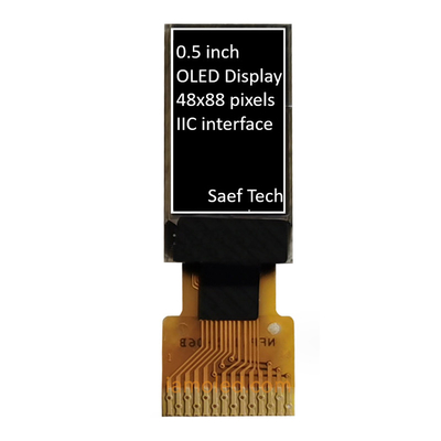 0.5 polegadas OLED Display Module 88x48 pixels Matriz passiva com interface I2C