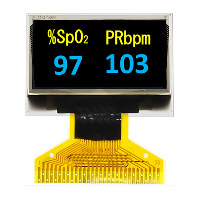 Dual Color Amarelo+Azul 0,96 polegadas Display OLED fino Interface SPI