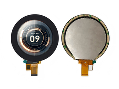 3Display LCD circular de 0,4 polegadas - 800x800, touchscreen, categoria automóvel.