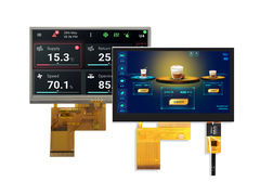 4Módulo LCD TFT de 0,3 polegadas - 800x480 ST7282 Visão completa para Indústria e Automóveis.