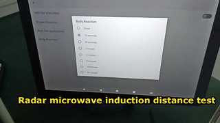 teste de distância de indução de microondas por radar